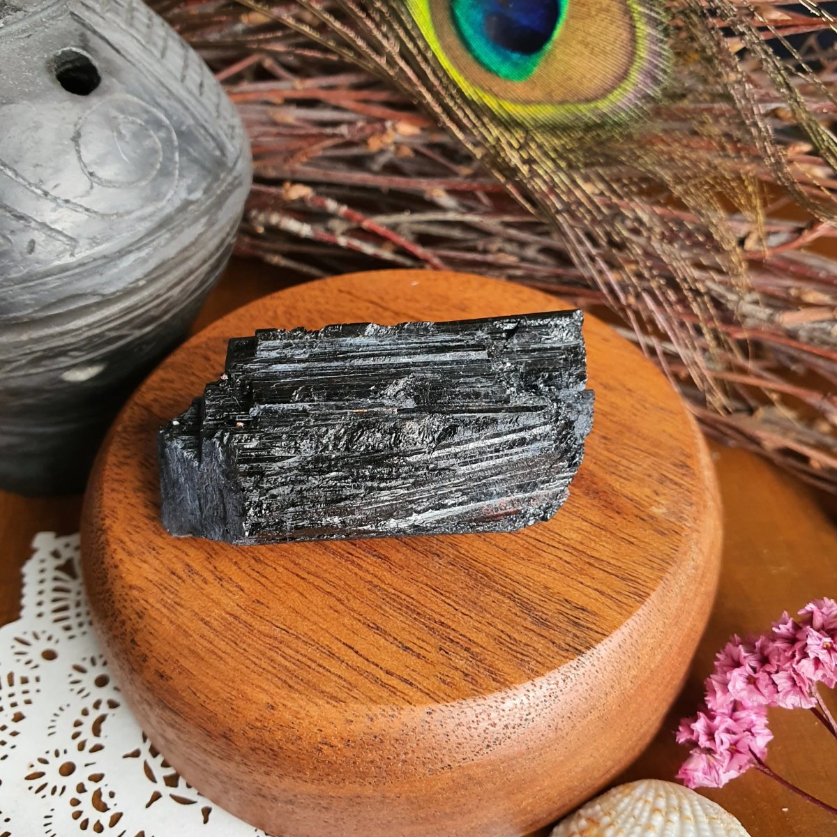 Black Tourmaline Log