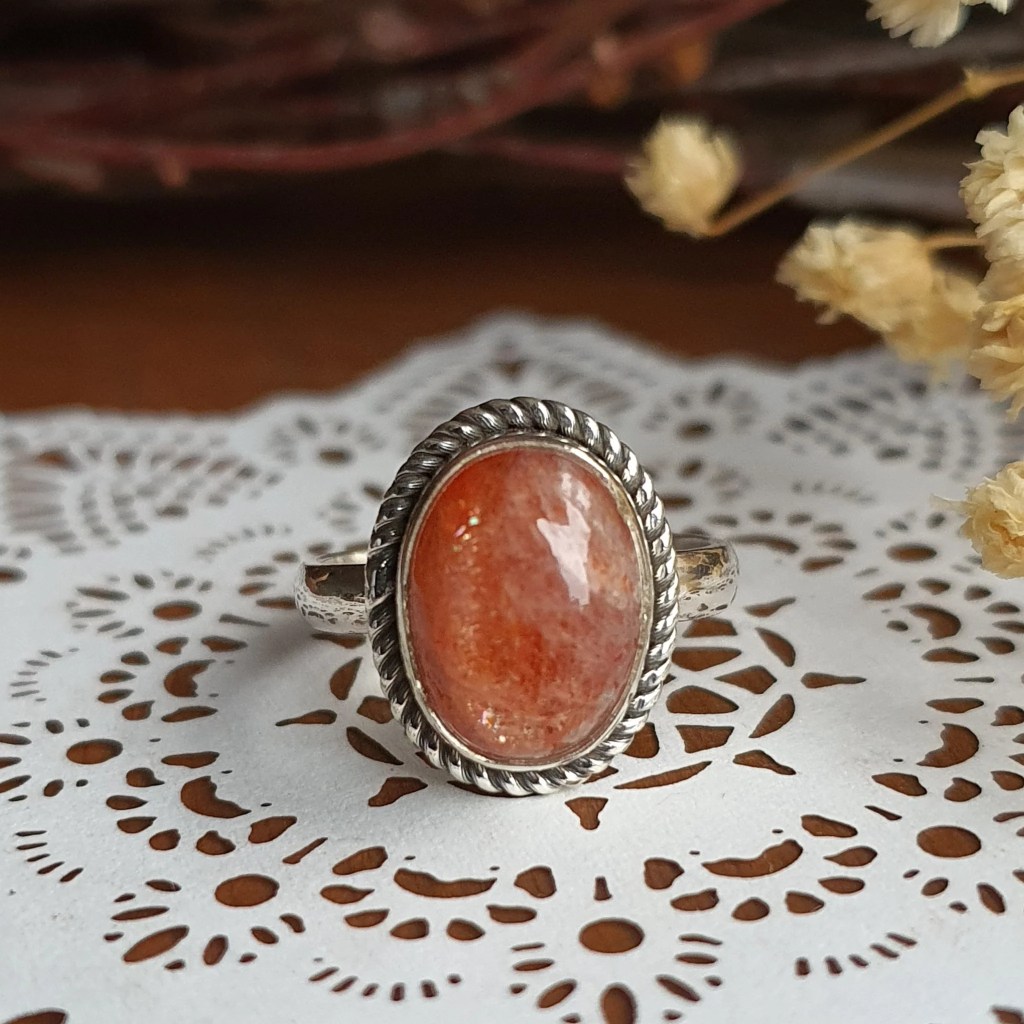 Sunstone Ring Size 6, Oval –&nbsp;SOLD