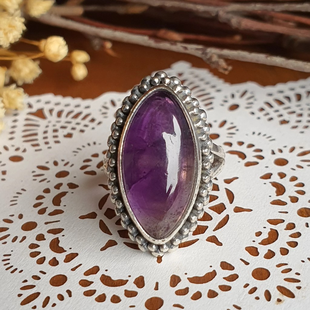 Amethyst Ring Size 4.5, Marquis –&nbsp;SOLD
