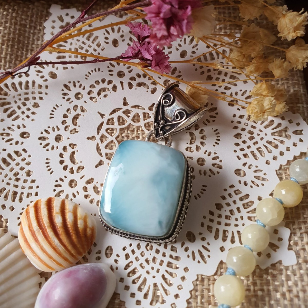 Larimar Pendant