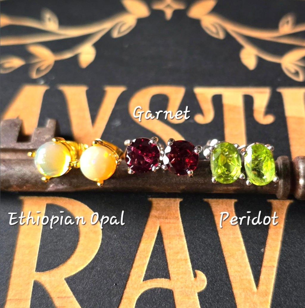 Gemstone Stud Earrings